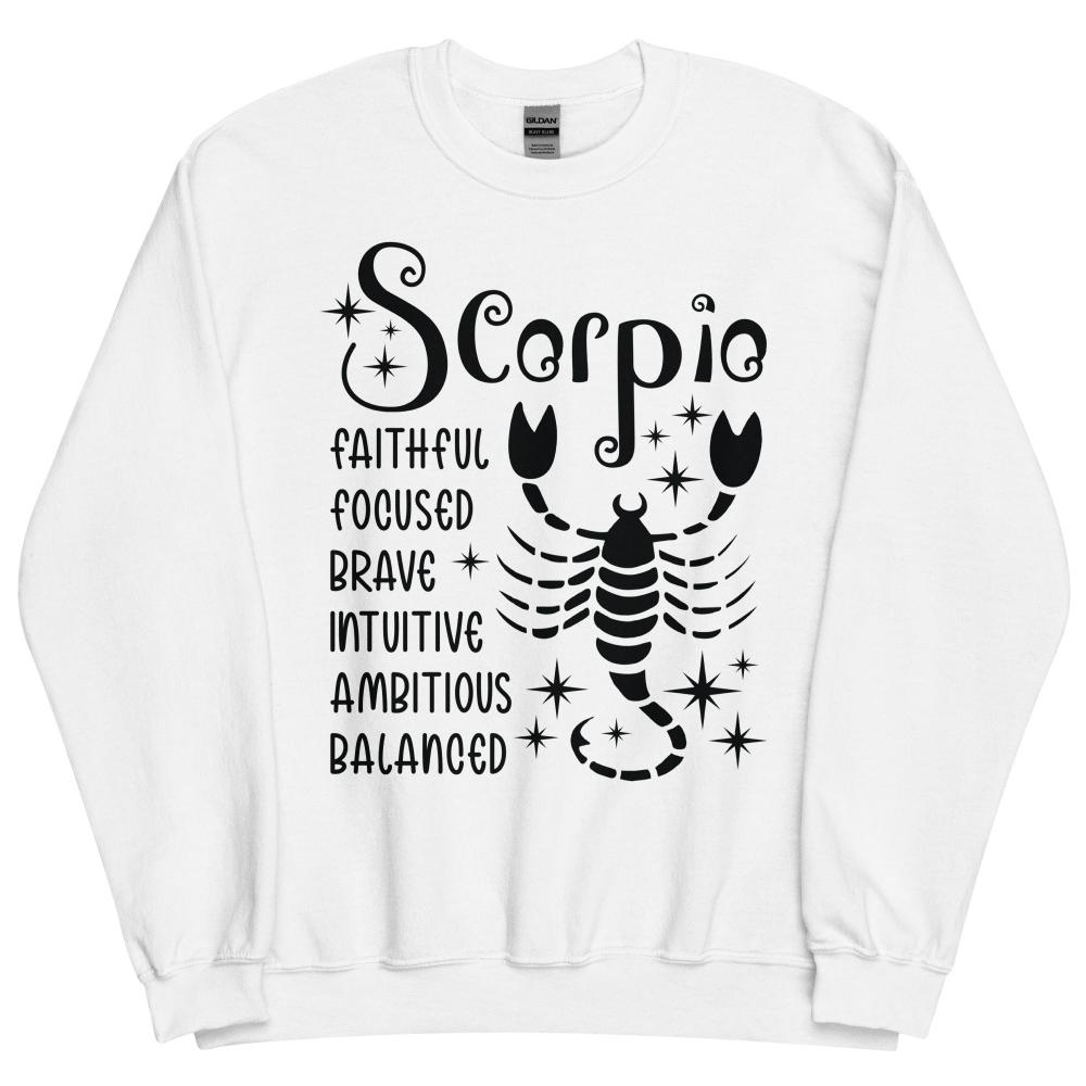 Sagittarius Zodiac Positive Traits Sweatshirt - White Color - https://ascensionemporium.net